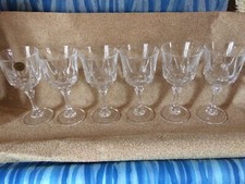 6 VERRES à VIN rouge AUTEUIL Cristal d'Arques