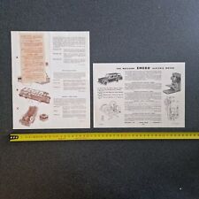 MECCANO 2 documents MOTEUR électrique EMEBO