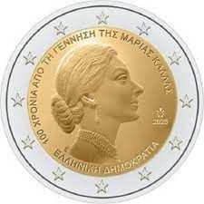1x 2euro commémo. Grèce 2023 - Maria Callas (neuve)
