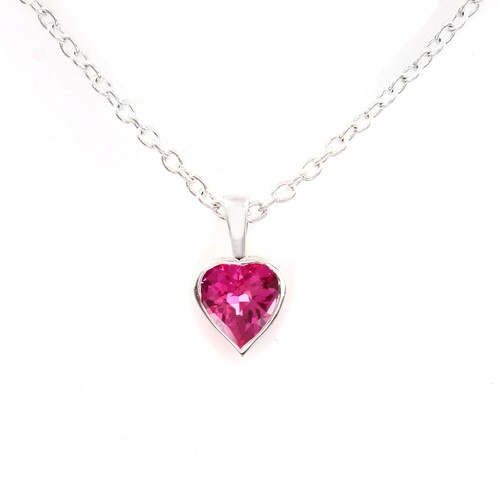 Pendentif saphir rose - saphir,
