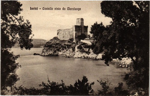 Cpa lerici castello visto - cpa,