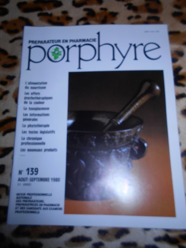 Revue porphyre préparateur - revue, porphyre,