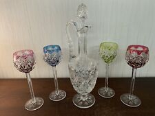 Lot 4 verres et 1 aiguière