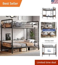 Metal bunk bed twin over - over,