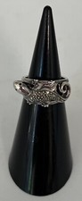 BAGUE ARGENT/ MARCASSITE/