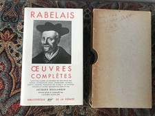 LA PLÉIADE      RABELAIS        OEUVRES  COMPLÈTES           1955