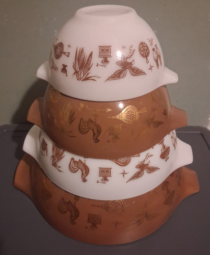 Vintage set pyrex - pyrex, early