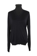 Pull en soie noir Hermès S