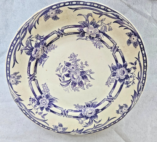 Xix siecle assiette terre de - ,