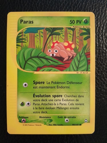 Carte pokemon paras 147 - paras, 99/147