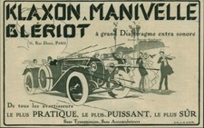 Publicité ancienne klaxon