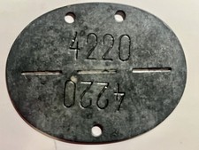 Allemagne Plaque Identité EK Marke Zn Numéro Usine Armement Stalag