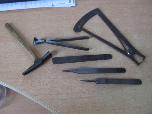 Lot anciens outils - lot, horlogerie