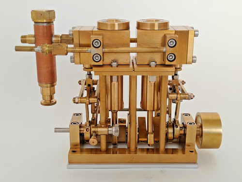 Moteur vapeur bicylindre de - vapeur,