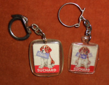 Porte-clés Lot x 2 SUCHARD CHIEN ST BERNARD dont un visiomatic