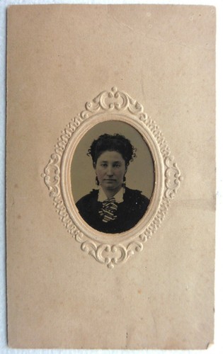 Ferrotype photo jeune femme - photo,