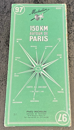Carte michelin 150 - carte, km