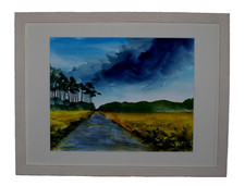 Aquarelle orage vue - aquarelle, "orage