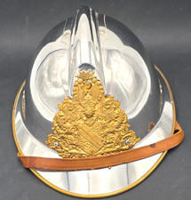 Magnifique Casque de pompier de la ville de  Strasbourg Alsace