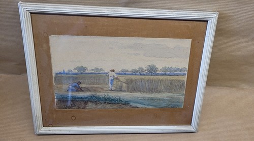Aquarelle peinture miniature - peinture,