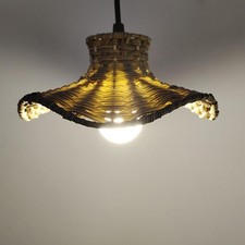 Abat-jour suspendu en rotin