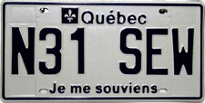 Québec Je Me Souviens Plaque