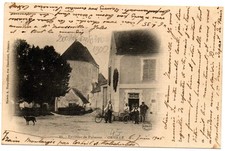 ORVILLE 45. VILLAGE. CAFE ET DEBIT DE TABAC EN 1905.  PRECURSEUR. ECRITE ET TIMB