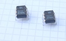 2x QTC TIL111 Circuit intégré DIP 6. Lot de 2 pièces.