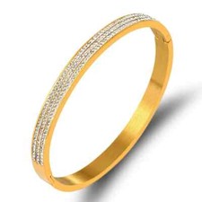 BRACELET JONC FANTAISIE STRASS