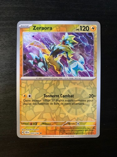 Carte pokémon reverse zeraora - pokémon,