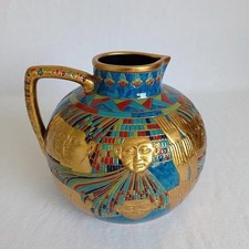 Pichet Vase décor Egyptien Egypte Egypt Veronese 2003 Murano design italie Italy