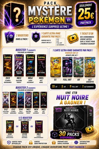 Pack mystère pokémon - pack,
