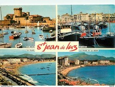 64 - Saint Jean de Luz - Multivues - Bateaux - Flamme Postale de Ciboure - CPM -