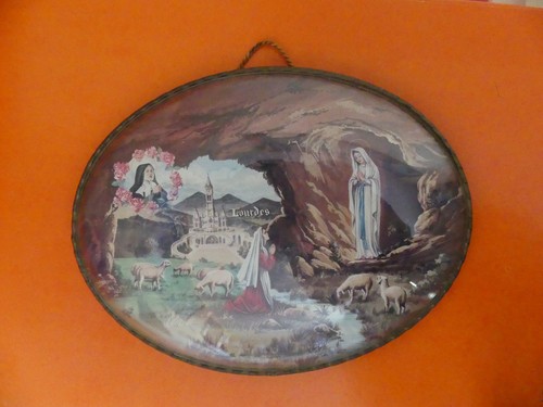 Cadre oval verre bombé - oval,