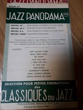 Jazz Panorama Partitions 3 recueils 