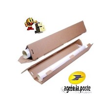 Lot de 5 Tubes triangulaire carton pour expédition et emballage Ø 60 mm x 64 cm