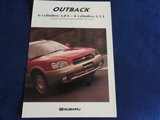 catalogue depliant subaru forester S turbo 2001