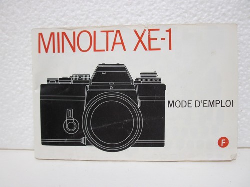 Minolta mode d emploi - xe-1,