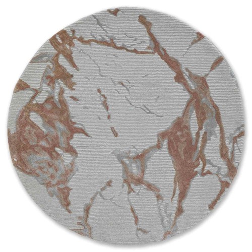 Tapis rond touffeté - , en