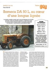 TRACTEUR SOMECA DA 50 L au coeur d'une longue lignée & Sur 4 Pages