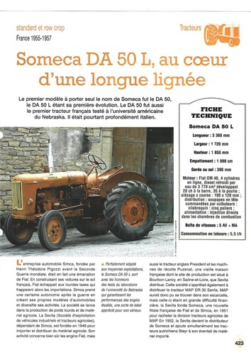 Tracteur someca l au - da,