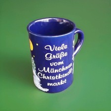 tasse a vin marché de noël munich en céramique signée