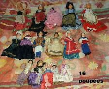 16 poupées mignonnettes yeux fixe de tous les pays et région - 18 à 8 cm 
