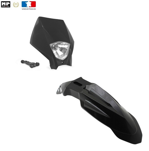 Kit garde boue plaque phare - plaque,