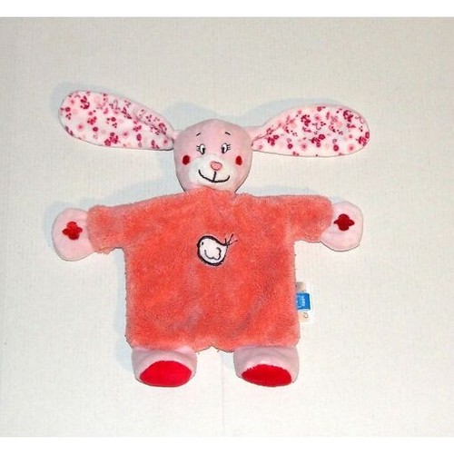 Doudou lapin rose oiseau - doudou,