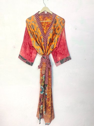 Vintage kimono soie style - kimono,
