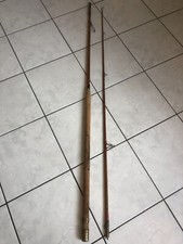 ANCIENNE CANNE A PÊCHE SAUMON EN BAMBOU REFENDU / 260 cm