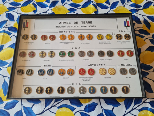 Tableau insignes militaires - insignes,