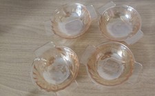 Coupelles en verre fumé vintage Huilor