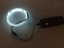 Bande de corde flexible néon DEL lumière brillante EL corde fête / boîte de voiture et batterie